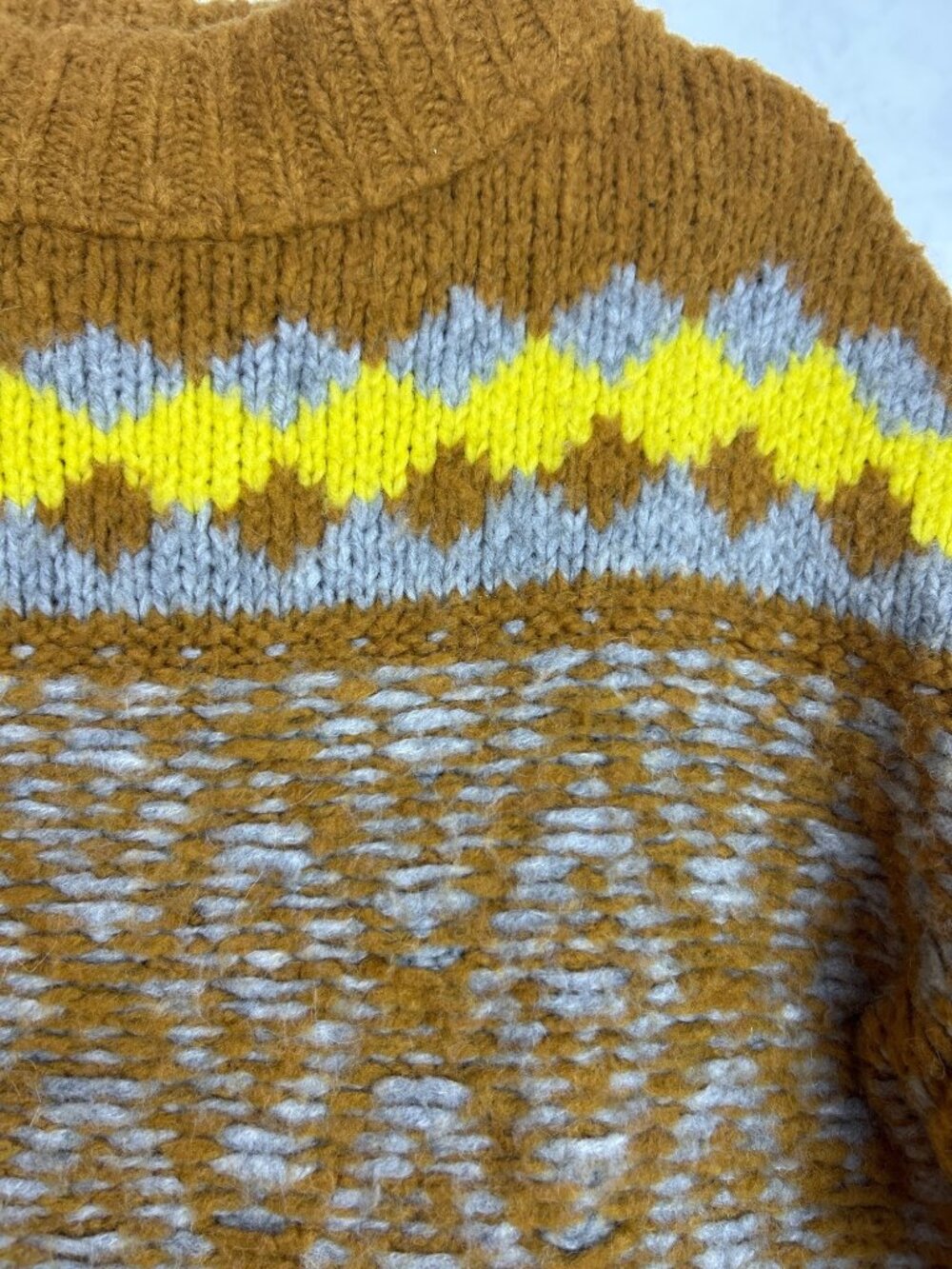 Free People Cropped Sweater Size S Cozy Alpine Mock Neck Alpaca Wool Blend - Picture 7 of 12